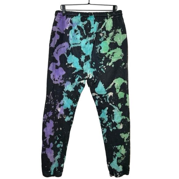 Bananas Monkey Men’s Going Bananas Tie Dye  Heavyweight Sweatpants Black Size XL - Picture 2 of 5